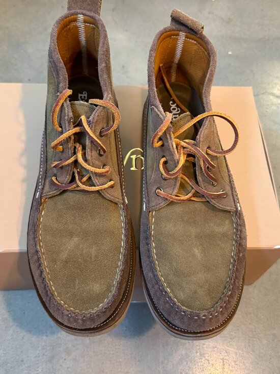 Easymoc Trailside Chukka - chocolate/taupe suede - 13 US - made in USA main image 8